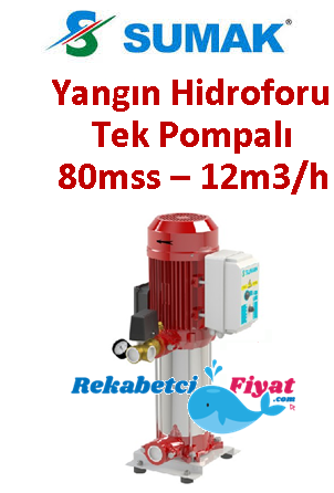 SUMAK SHT 16 A 750/7 EY 7.5HP 380V Tek Pompalı Paket Yangın Hidrofor