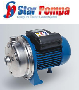 Star SPINOX 502 M 1.5hp 220v Full Paslanmaz Kapalı Fanlı Santrifüj Pompa