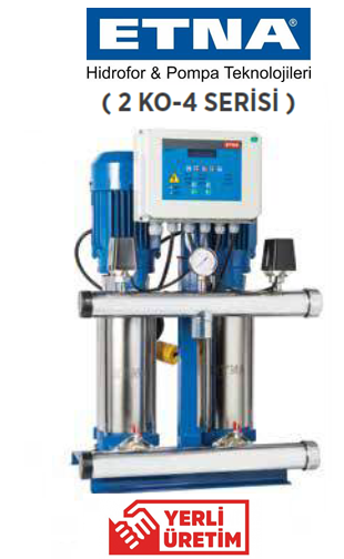 Etna 2 KO 4/4-0.75 2X1hp 380v İki Pompalı Çok Kademeli Paket Hidrofor