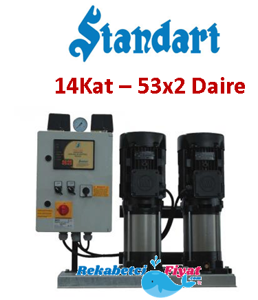 STANDART TH 2X SBT-V 100-5 7.5HP 380V Çift Pompalı Paket Hidrofor