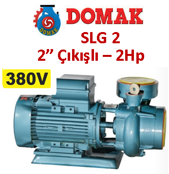 DOMAK SLG2 2HP 380V 2'' Çıkışlı Santrifüj Pompa 2900d/d