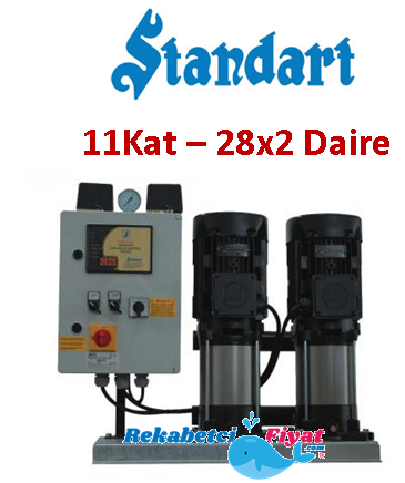 STANDART TH 2X SBT-V 90-6 3HP 380V Çift Pompalı Paket Hidrofor