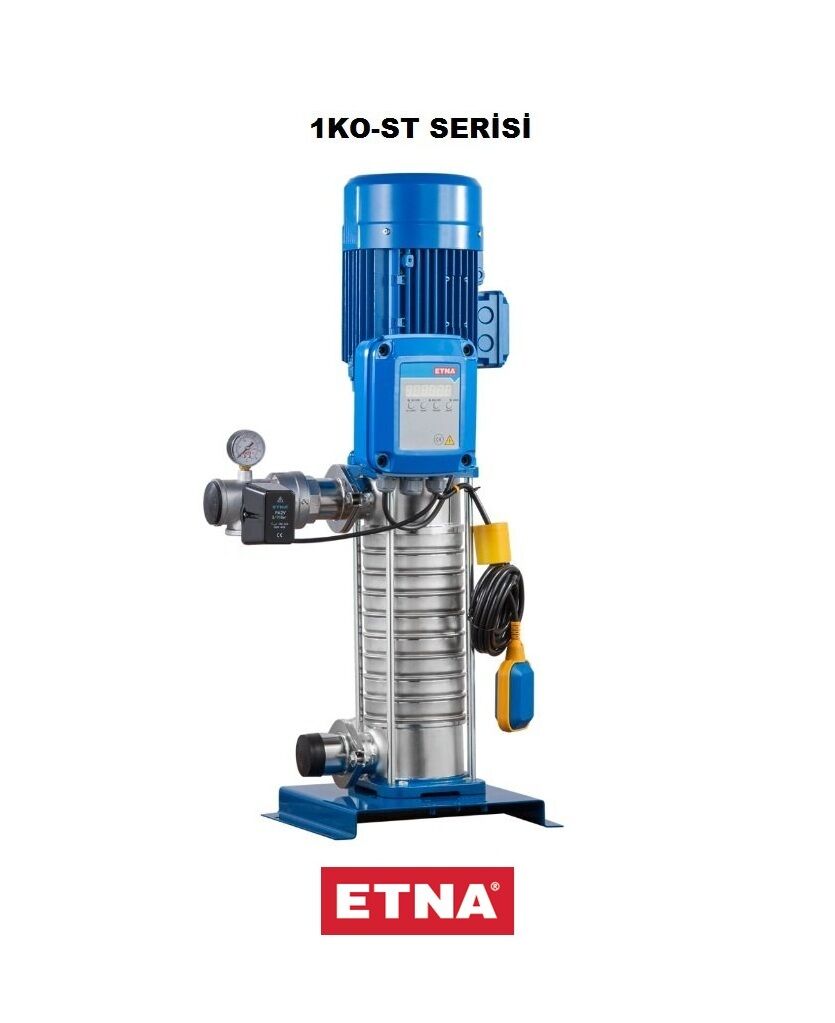 Etna 1KO-ST5/12-22  3Hp 380V Tek Pompalı Komple Paslanmaz Çelik Sabit Devirli Hidrofor (Aisi 304)