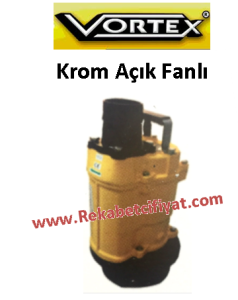 VORTEX KTZ 355 7,5HP 3'' Çıkışlı Soğutma Çeketli Krom Fanlı Pis Su Dalgıç Pompa