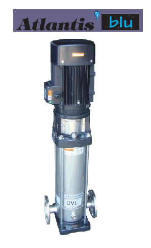 Atlantis CVL 9-10KT 2Hp 380V Dik Milli Komple Paslanmaz Çelik Çok Kademeli İnline Pompa