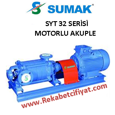 SUMAK SYT 32/2 5,5HP 380V Yatay Milli Kademeli Pompa + Motor