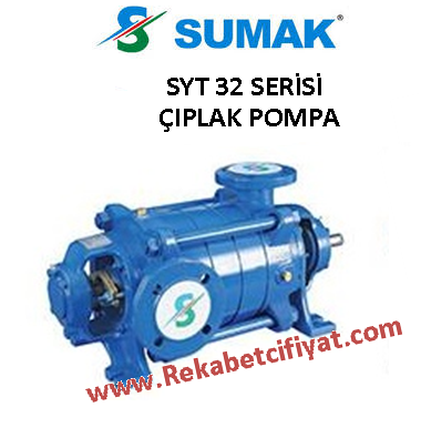 SUMAK SYT 32/3 5,5HP Yatay Milli Kademeli Çıplak Pompa