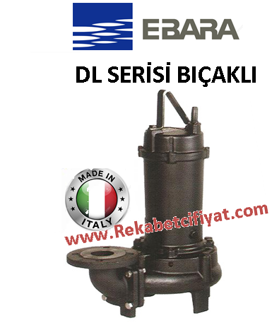 EBARA 80 DL (DF) 51.5 W/C 2HP 380V Bıçaklı Atık Su Pompası (italyan malı)