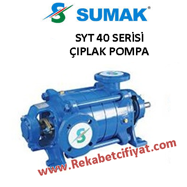 SUMAK SYT 40/10 60HP Yatay Milli Kademeli Çıplak Pompa