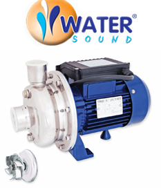 Water Sound BK120 D 1.2hp 220v AISI 304 Komple Paslanmaz Çelik Açık Fanlı Santrifüj Pompa