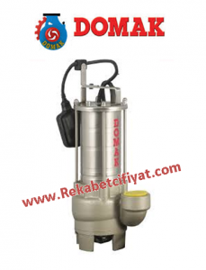 DOMAK AST221 K2 1,5HP 380V Kapalı Fanlı (panolu) Atık Su Dalgıç Elektropomp