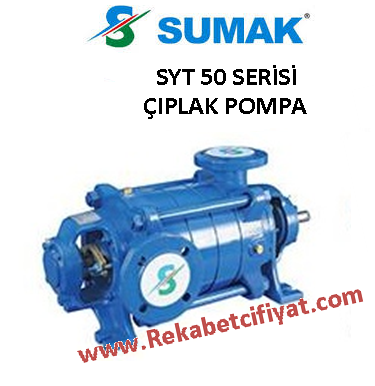 SUMAK SYT 50/6 50HP Yatay Milli Kademeli Çıplak Pompa