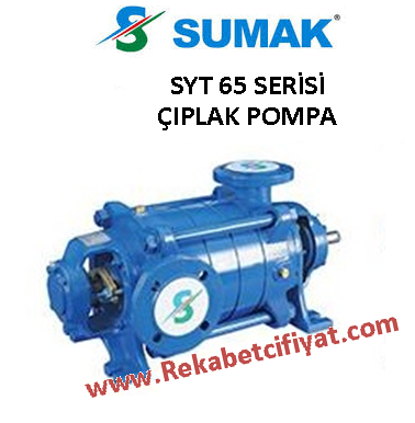 SUMAK SYT 65/3 75HP Yatay Milli Kademeli Çıplak Pompa