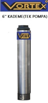 Vortex  6 NR 35-06     10Hp   6 Kademeli   6'' Noril Fanlı Çelik Gövdeli Dalgıç Pompa Kademesi (TEK POMPA)