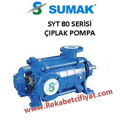 SUMAK SYT 80/3 120HP Yatay Milli Kademeli Çıplak Pompa