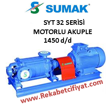 SUMAK SYT 32/7 2HP 380V Yatay Milli Kademeli Pompa + Motor