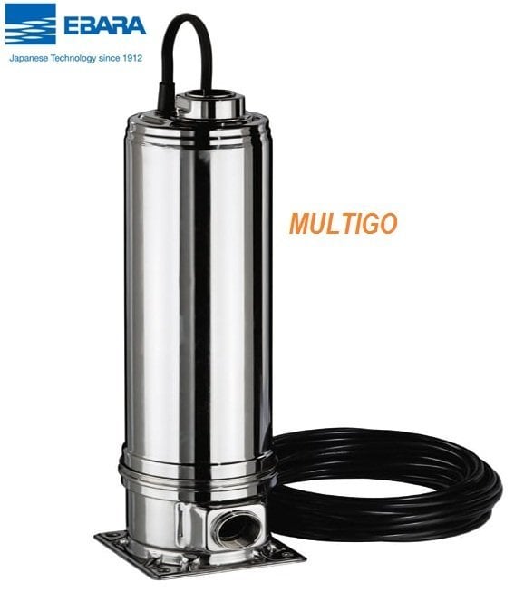 Ebara MULTIGO  M40/15   1.5Hp 220V  Çok Kademeli Dikey Tip Paslanmaz Çelik Santrifüj Pompa