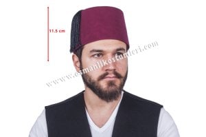 OSMANLI FESİ - Bordo