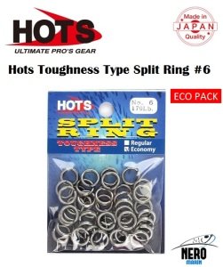 Hots Toughness Type Split Ring Halka No:6 77 Kg. / 170 Lb. Ekonomik Paket