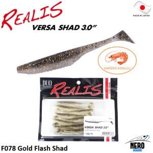 Duo Realis Versa Shad 3'' Silikon Yem F078 Gold Flash Shad