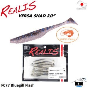 Duo Realis Versa Shad 3'' Silikon Yem F077 Bluegill Flash