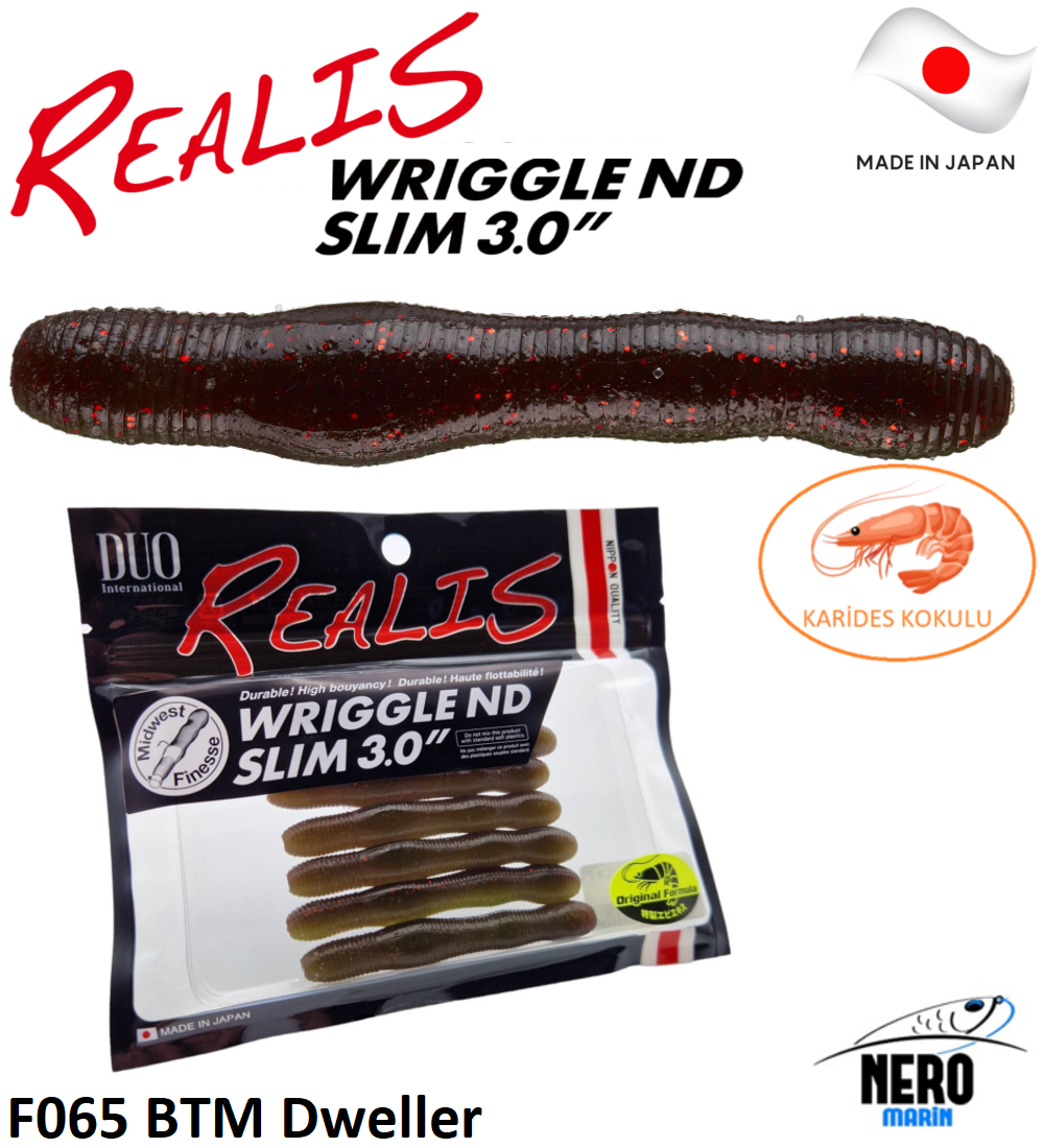 Duo Realis Wriggle ND Slim 3'' Silikon Yem F065 MTM Dweller