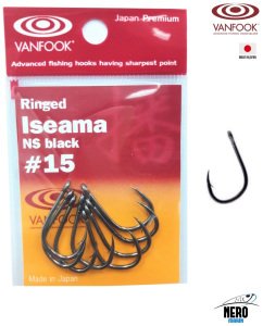 Vanfook Tek İğne Ringed Iseama NS Black #15 (8 pcs./pack)