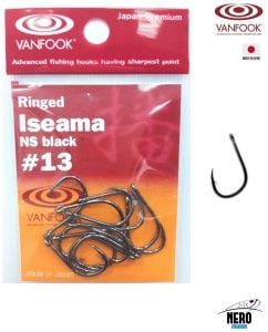 Vanfook Tek İğne Ringed Iseama NS Black #13 (12 pcs./pack)
