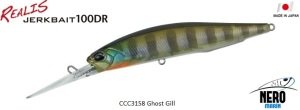 Realis Jerkbait 100DR  CCC3158 / Ghost Gill