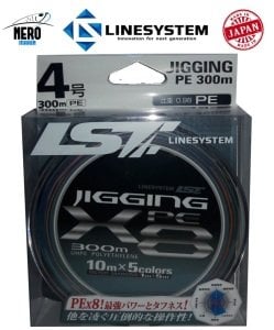 Linesystem Jigging X8 300mt. PE 4.0