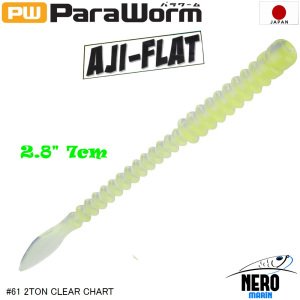 MC Para Worm PW-AJIFLAT 2.8'' #61 2 Tone Clear Chart