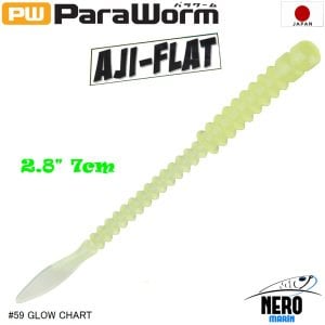 MC Para Worm PW-AJIFLAT 2.8'' #59 Glow Chart