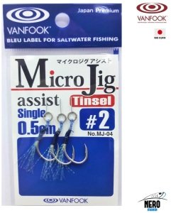 Vanfook Tekli Micro Jig Assist İğne MJ-04 #2 (3 pcs./pack)