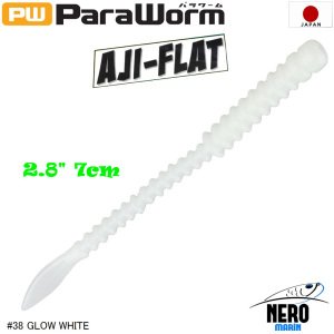 MC Para Worm PW-AJIFLAT 2.8'' #38 Glow White