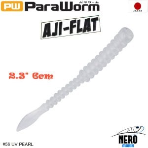 MC Para Worm PW-AJIFLAT 2.3'' #56 UV Pearl
