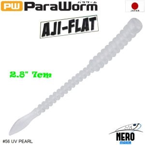 MC Para Worm PW-AJIFLAT 2.8'' #56 UV Pearl