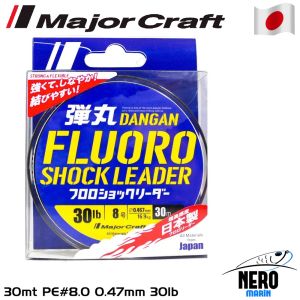 MC Dangan Fluoro Shock Leader DFL-8/0.47mm./30Lb/16.9kg./30mt.