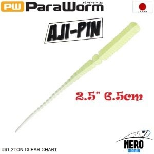 MC Para Worm PW-AJIPIN 2.5'' #61 2 Tone Clear Chart