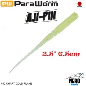 MC Para Worm PW-AJIPIN 2.5'' #60 Chart Gold Flake