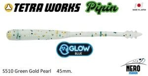 Tetra Works Pipin Silikon 45 mm. S510 / Green Gold Pearl