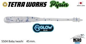Tetra Works Pipin Silikon 45 mm. S504 / Baby Iwashi