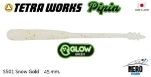 Tetra Works Pipin Silikon 45 mm. S501 / Snow Gold