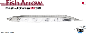 Flash J Shirasu 3'' SW #110 Clear Silver