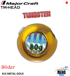 MC TMTG-Tungsten Head Slider 80g #14 Metal Gold