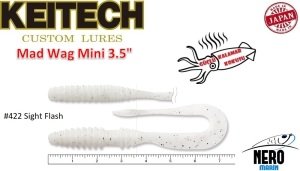 Keitech Mad Wag Mini 3.5'' #422 Sight Flash