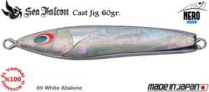 Sea Falcon Cast Jig 60 Gr.	09	White Abalone