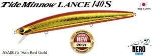 Duo Tide Minnow Lance 140S ASA0626 Twin Red Gold