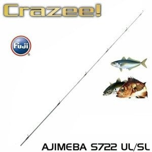 Crazee AjiMeba Stick S722 UL/SL LRF Kamış 2.18mt 1-8 gr Uç Parça