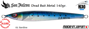 Dead Bait Metal 140 Gr.	01	Sardine