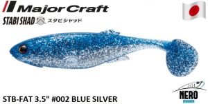 MC Stabi Shad Fat 9cm Silikon Balık STB 3.5''#002 Blue Silver